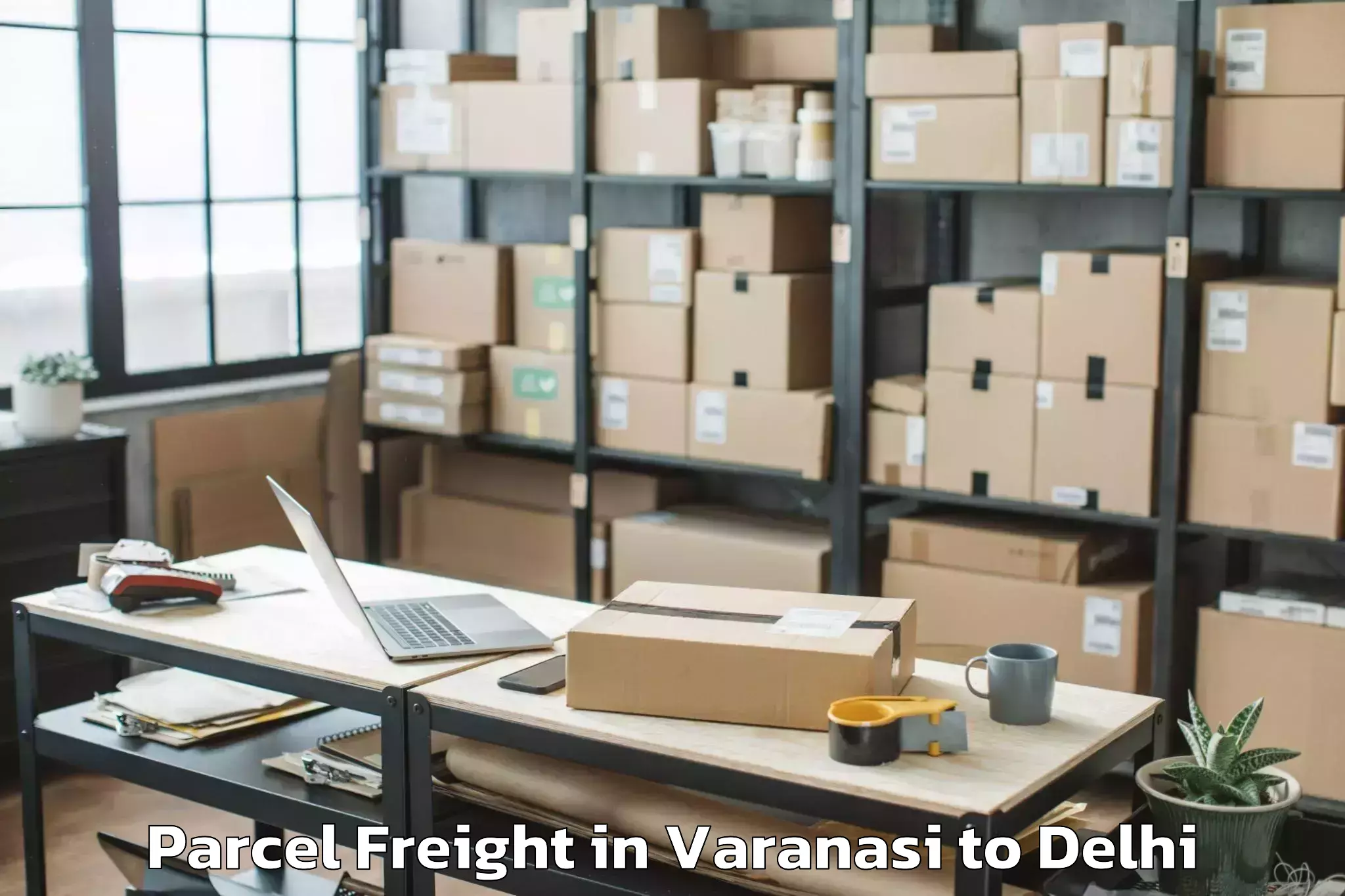 Easy Varanasi to Tdi Paragon Mall Parcel Freight Booking